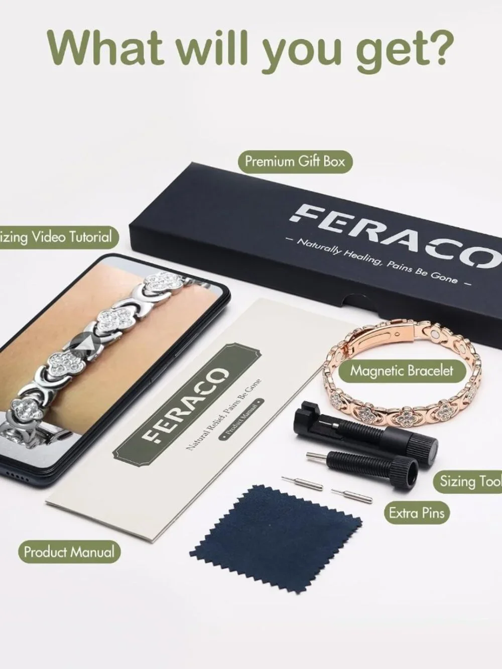Adjustable Copper Magnetic Bracelet for Women | Neodymium & Sparkling Zirconia